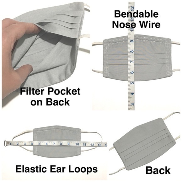 DNC Democrat Donkeys Cotton Face Mask -Filter Pocket-Pleated-Nose Wire - Picture 6 of 6